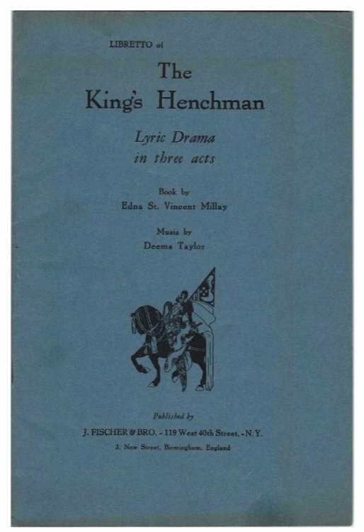 Libretto of The King's Henchman