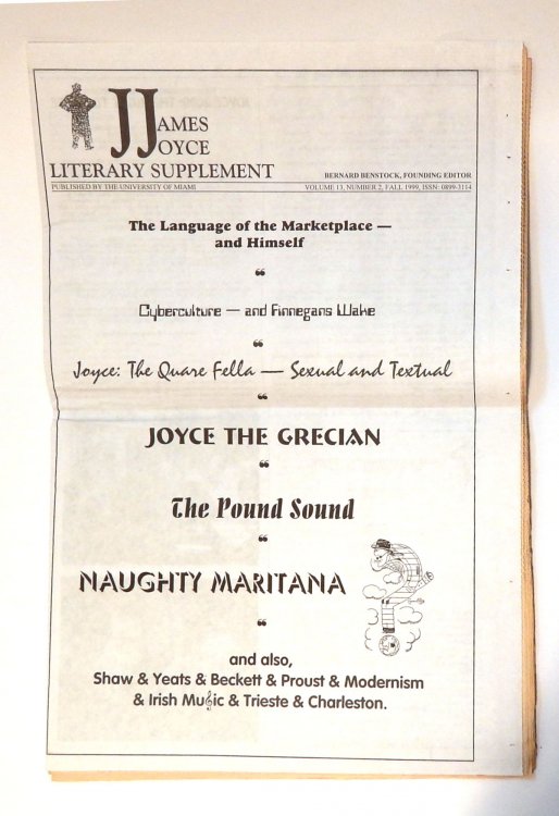 James Joyce Literary Supplement, Vol. 13, Number 2