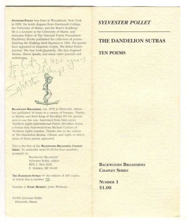 Backwoods Broadsides: Chaplet Series [Full set of 100]