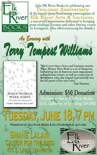 Terry Tempest Williams (Elk River Books 2nd Anniversary) Poster, 18 June 2013