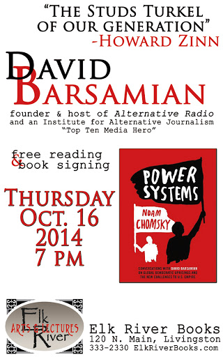 David Barsamian Poster, 16 October 2014