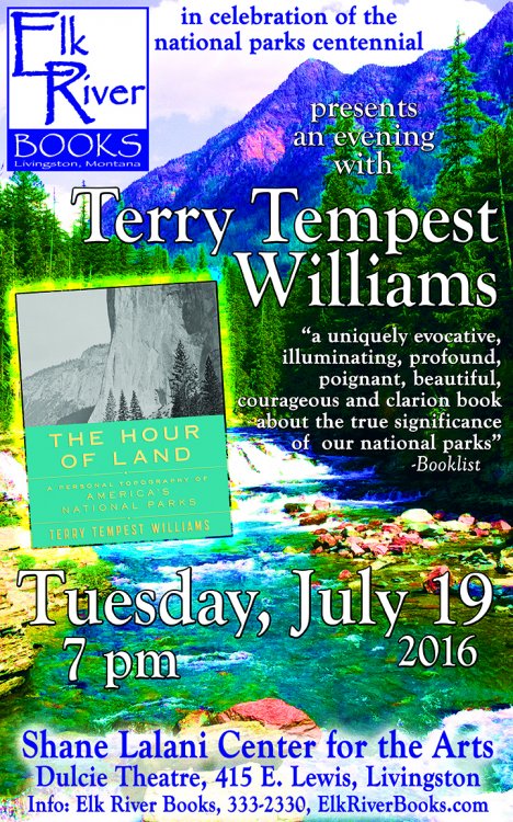 Terry Tempest Williams Poster, 19 July 2016