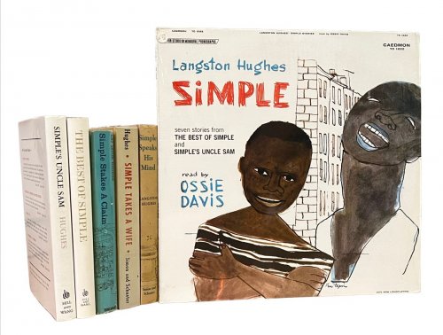 The Simple Stories, set of 5 volumes + record. [Simple Speaks His Mind, Takes a Wife, Stakes of Claim, Best of, Uncle Sam,