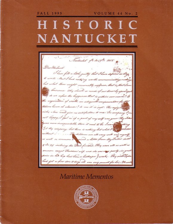 Maritime Mementos, Historic Nantucket, Fall 1995, Volume 44 No.2