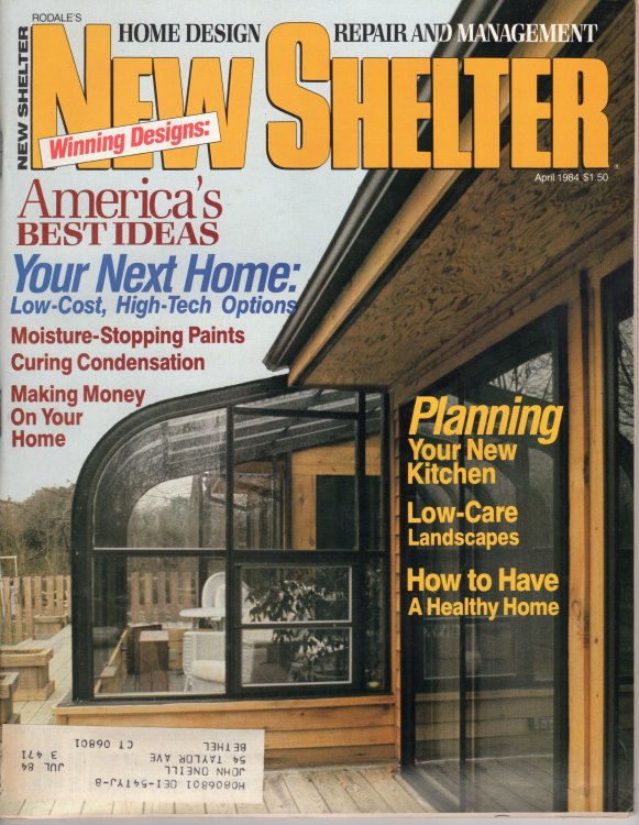 Rodale's New Shelter Magazine, April 1984 (Volume 5, No. 4)