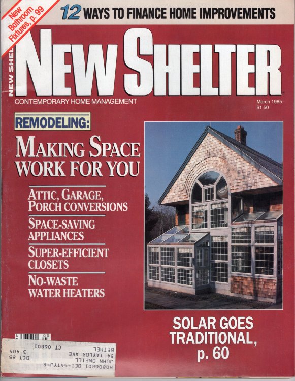 New Shelter Magazine - March 1985(Volume 6, No. 3)