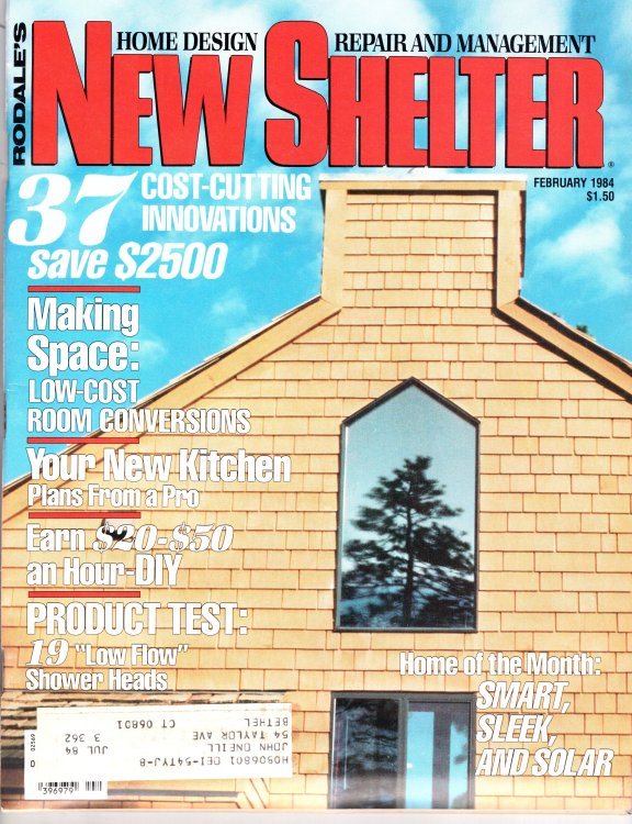Rodale's New Shelter Magazine, February 1984 (Volume 5,No. 2)
