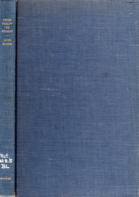 Peter Parley to Penrod A Biographical Description of the Best-Loved American Juvenile Books