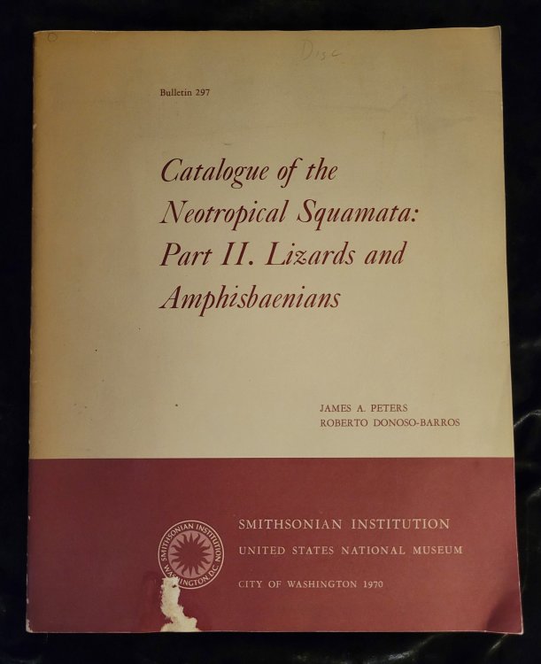 Catalogue of the Neotropical Squamata Part II Lizards and Amphisbaenians
