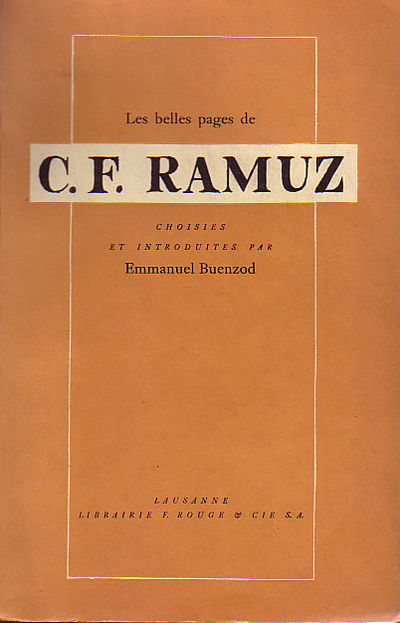 Les belles pages de C.F. Ramuz