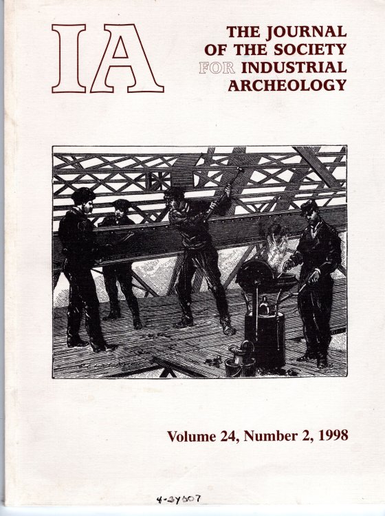 The Journal of the Society for Industrial Archeology, Vol 24, #2, 1998