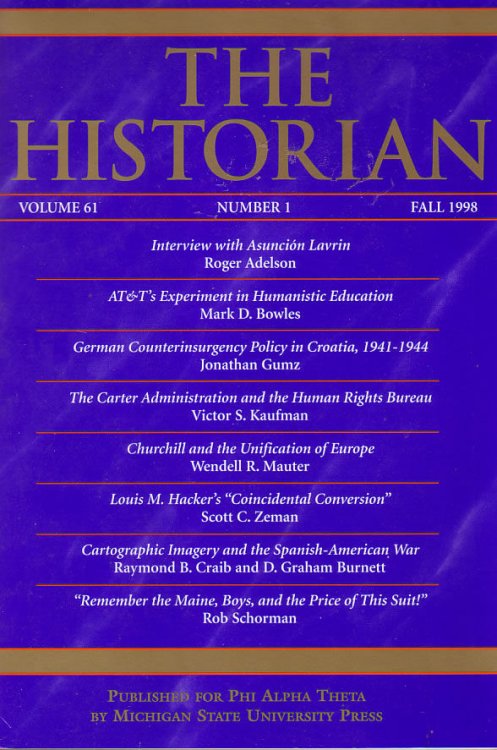 The Historian, Volume 61, Number 1, Fall 1998