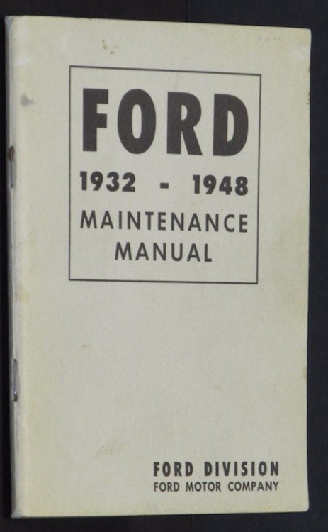 Ford 1932-1948 Maintenance Manual