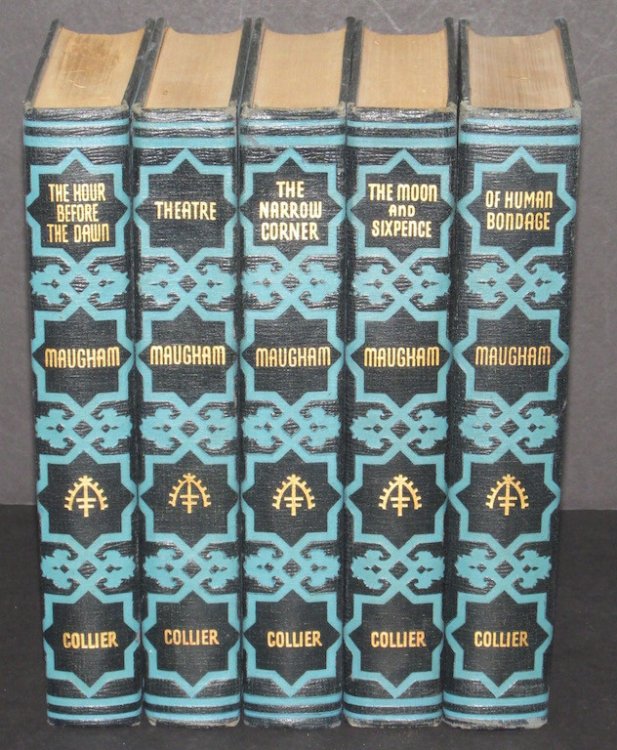 Maugham 5 Volume Set (Christmas Holiday (1939) Theatre (37), Of Human Bondage (1915) The Narrow Corner (1932) The Moon and Sixpence (1919) Cakes and Ale (1930)