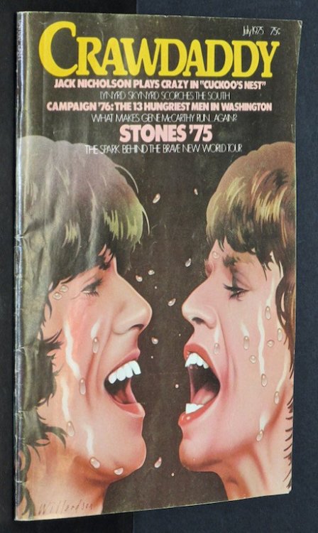 Crawdaddy Magazine (STONES'75 , jack Nicholson , Lynyrd Skynyrd)