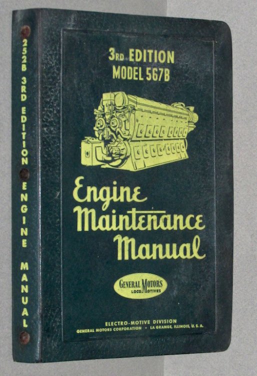 Engine Maintenance Manual No. 252B for Model 567B Engines