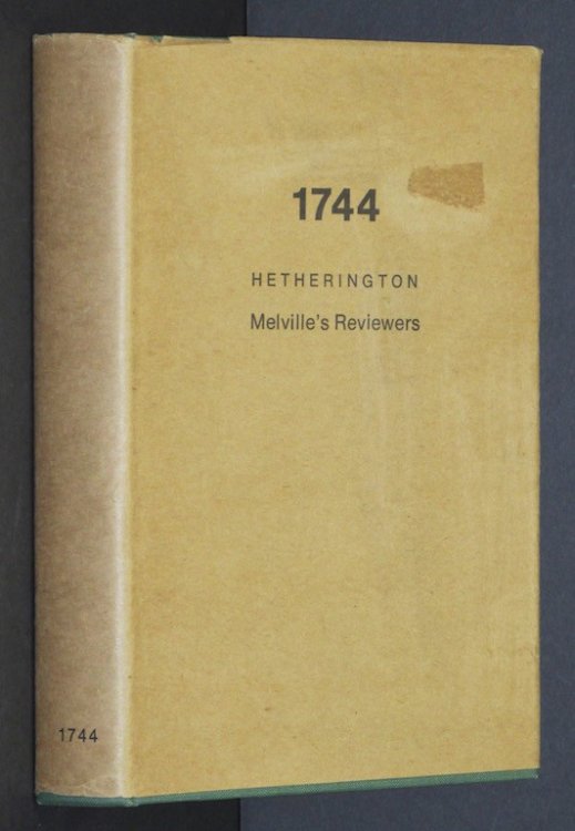 Melville's Reviewers, British and American, 1846-1891 by Hetherington, Hugh W.