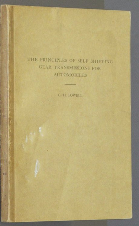 The principles of self shifting gear transmissions for automobiles