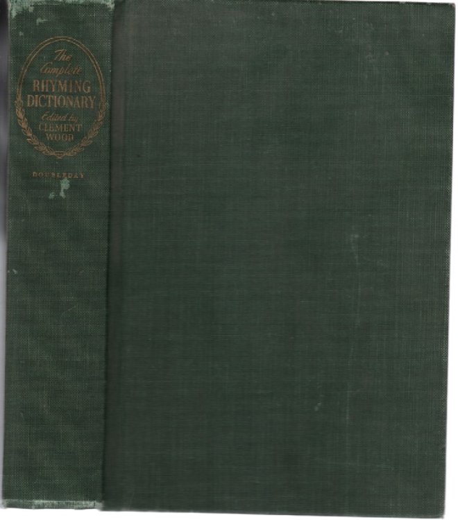 The Complete Rhyming Dictionary and Poet's Craft Book