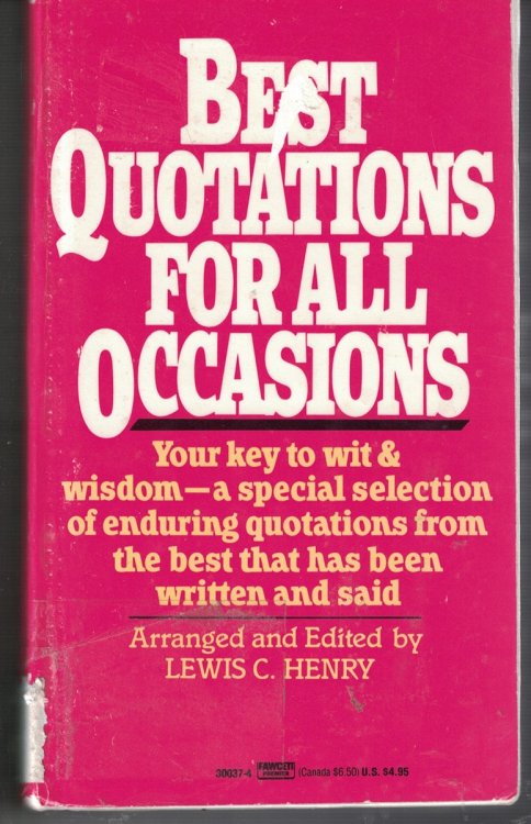 Best Quotations for all Occasions - Key to Wit and Wisdom