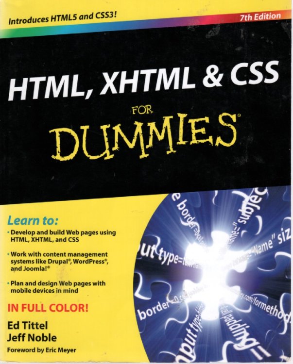 HTML, XHTML and CSS for Dummies