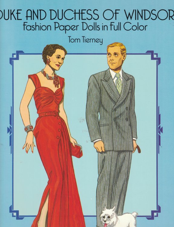 Duke And Duchess Of Windsor Fashion Paper Dolls In Full Color