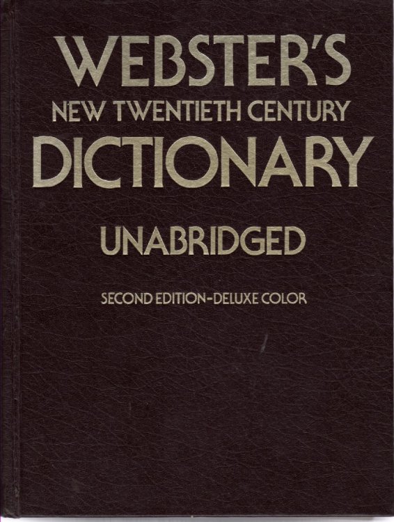 Webster's New Twentieth Century Dictionary Unabridge Second Edition - Deluxe Color