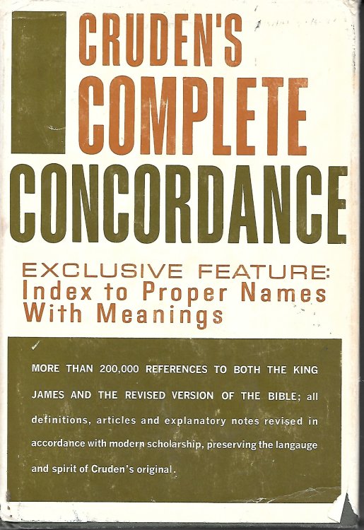 Cruden's Complete Concordance To the Old and New Testaments