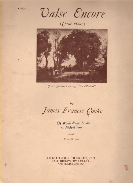 Valse Encore (Corot Hour) No. 26135