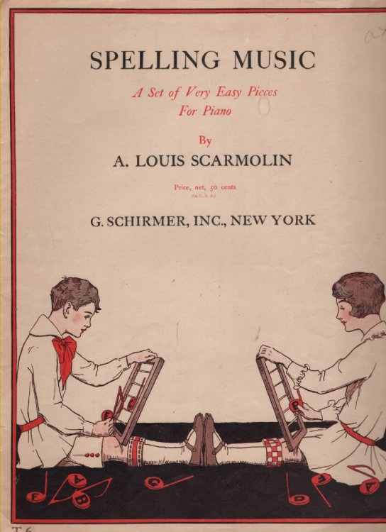 Spelling Music Aset of Very Easy Pieces for Piano