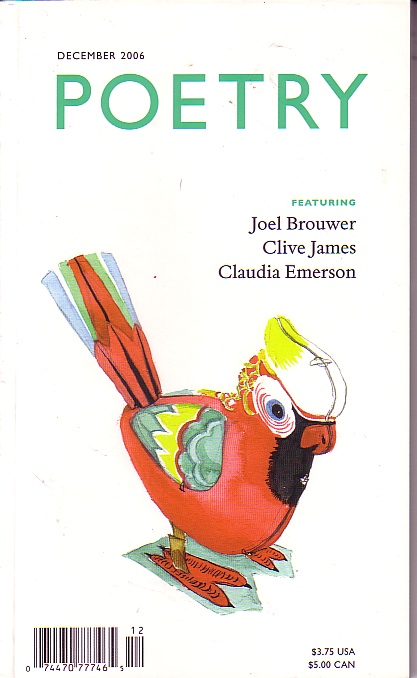 Poetry December 2006 Volume 189, Number 3