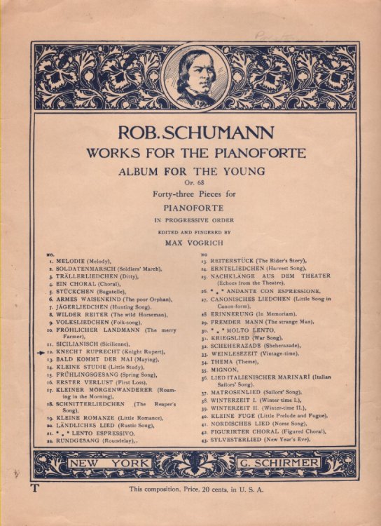 Knight Rupert, Works for the Panoforte Op. 68 Forty-Three Pieces for Pianoforte