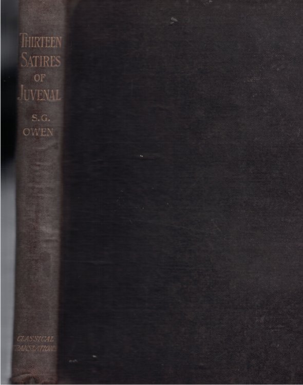 Thirteen Satires Of Juvenal