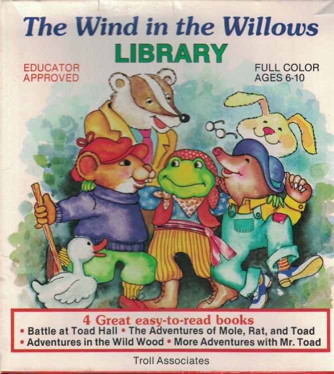 Wind In The Willows Library - Boxed Battle At Toad Hill; Adventures of Mole, Rat and Toad; Adventures in the Wild Wood; and More Adventures with Mr. Toad