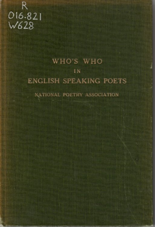 Who's Who In English Speaking Poets