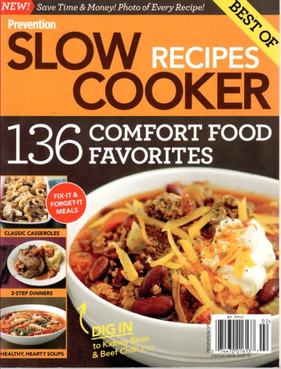 Best of Prevention Slow Cooker Recipes, 136 Comfort Food Favorites
