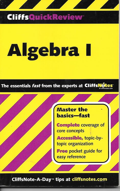 Cliffs Quick Review Algebra I; Master the Basic Fast