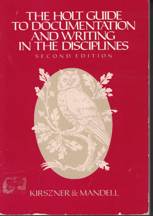Holt Guide To Documentation And Writing In The Disciplines