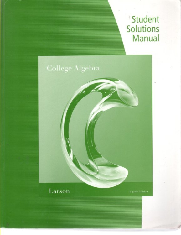 College Algebra Student Solutions Manual