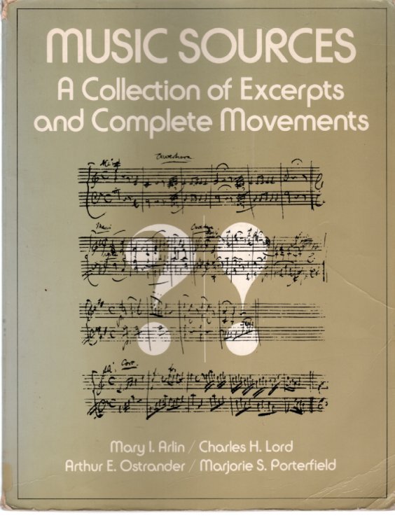 Music Sources A Collection Excerpt And Composition Movement