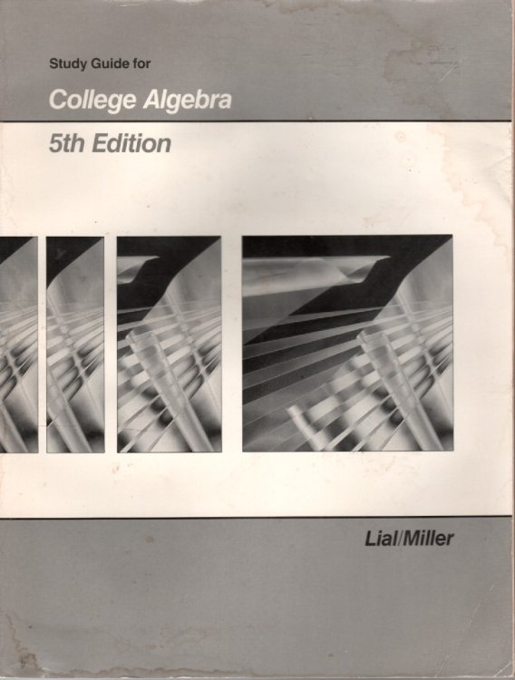 Study Guide for College Algebra