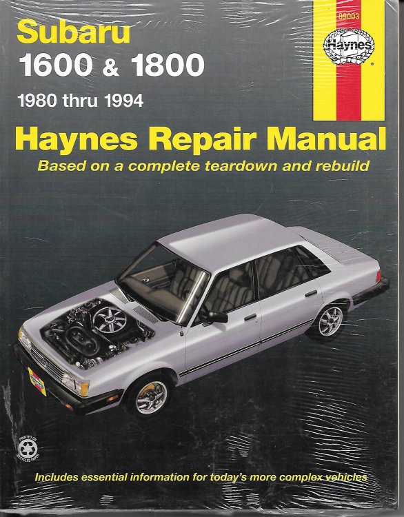 Subaru 1600 & 1800 1980 Thru 1994
