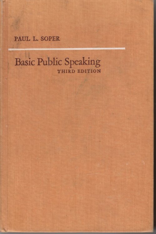 Image for Basic Public Speaking Basic Public Speaking