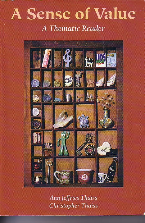 Sense Of Value A Thematic Reader