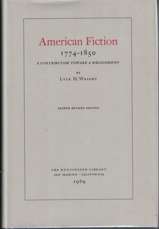 American Fiction 1774-1850