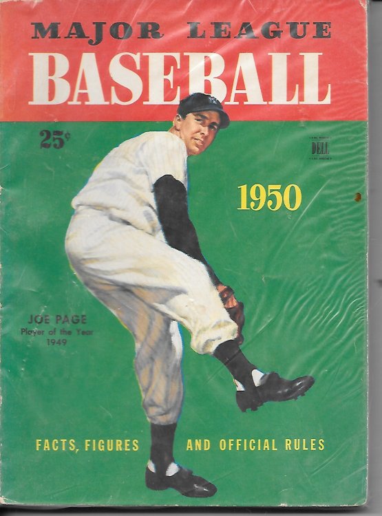 Major League Baseball Facts And Figures 1950 Facts, Figures and Offical Rules