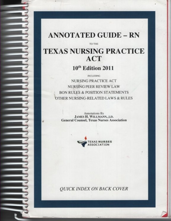 Annotated Guide RN To the Texas Nursing Practice Act