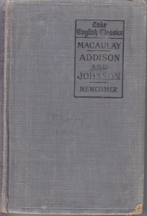 Macaulay's Essays On Addison and Johnson