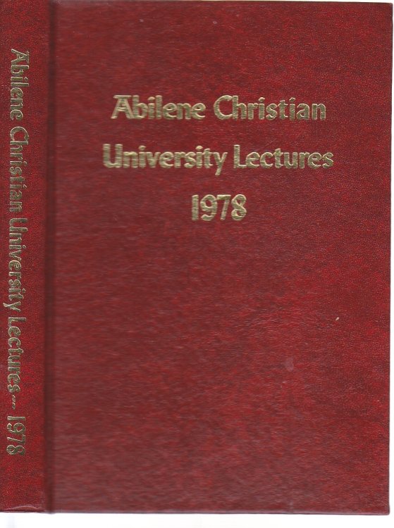 Spirituality Abilene Christian University Lectures, 1978