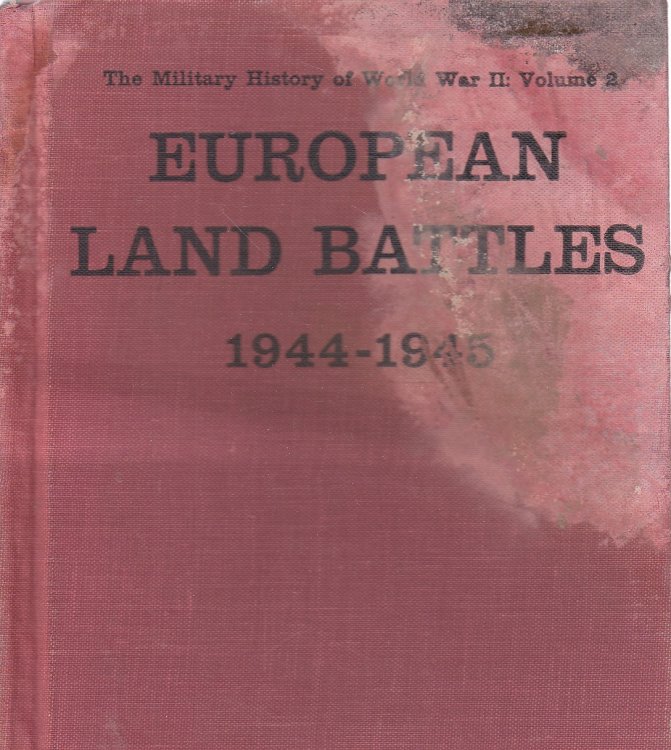 European Land Battles 1944 -1945